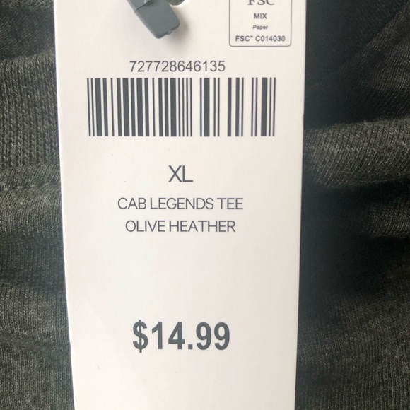 Cabela’s Legends Tee Mens XL NWT - Picture 4 of 4